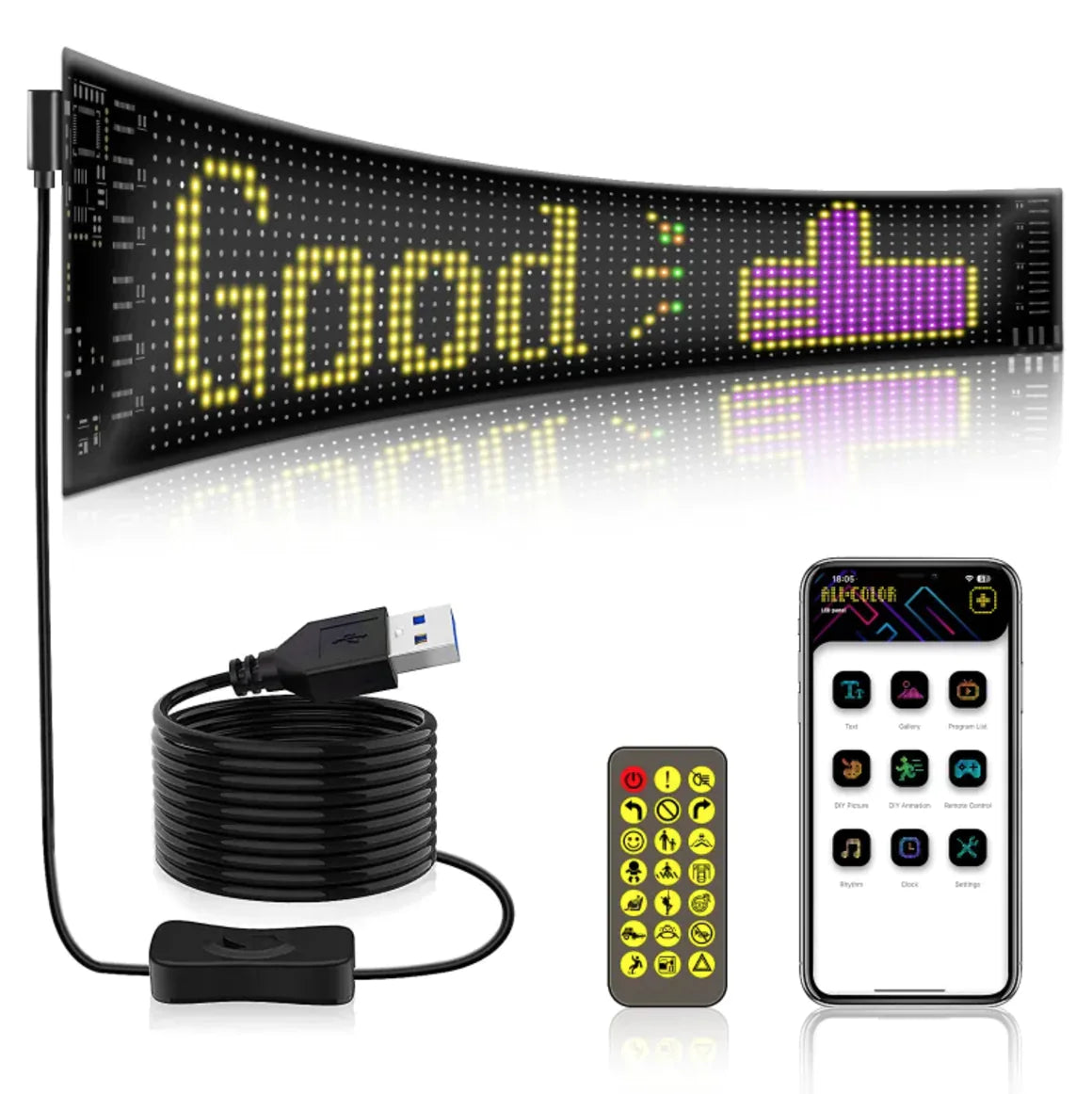 LED RGB Flexible Car Advertising Screen