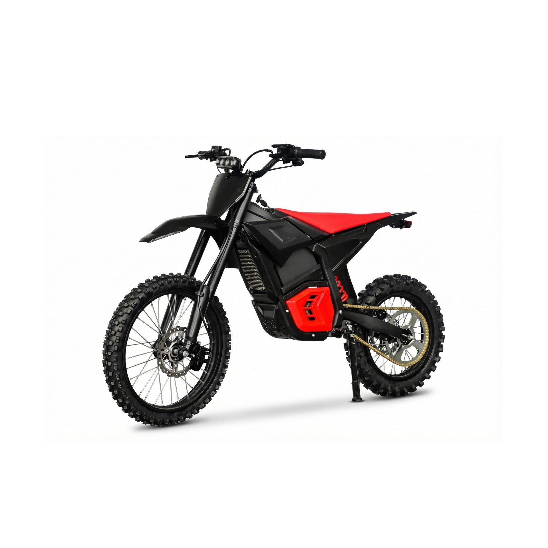 OEM 2026 New Electric Dirt Bike Black Red Mecha Style 48V 45-55km/h Max Speed Chain Drive All-Terrain Off-Road