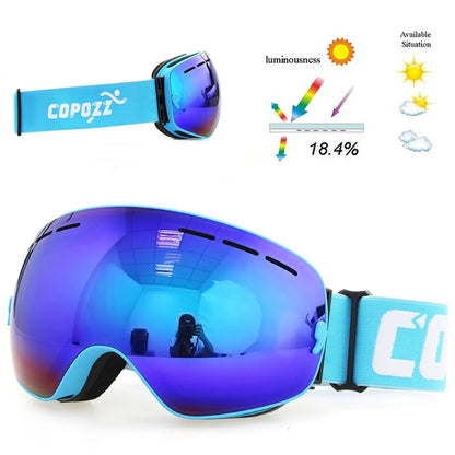 Anti-Fog Ski Goggles