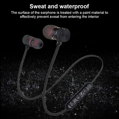 Wireless earphones Neckband Magnetic Sports 4.1 Bluetooth Earphone Stereo Earbuds Music Metal Headphones With Mic For All Phones