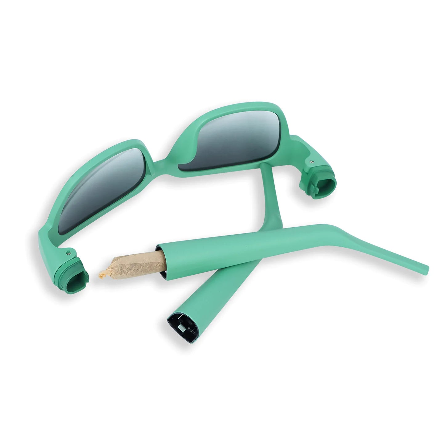 Sunglasses with Hidden Horn Tube Storage