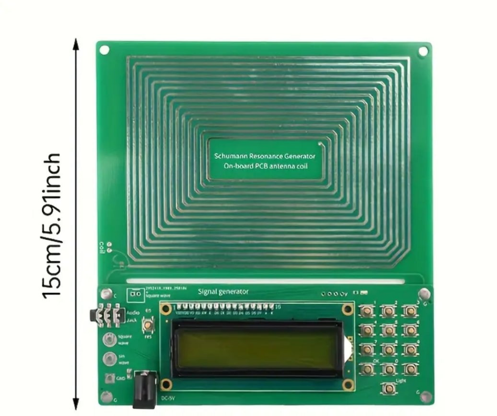 Professional Schumann Wave Generator & Frequency Generator - - (with Power Adapter), 0.01Hz to 100000Hz, Stable Pure Sine Wave Output, & Control, for Lab, Home, Meditation, Sound, EEG/EMF Research - Compatible with Power Banks/ Sources