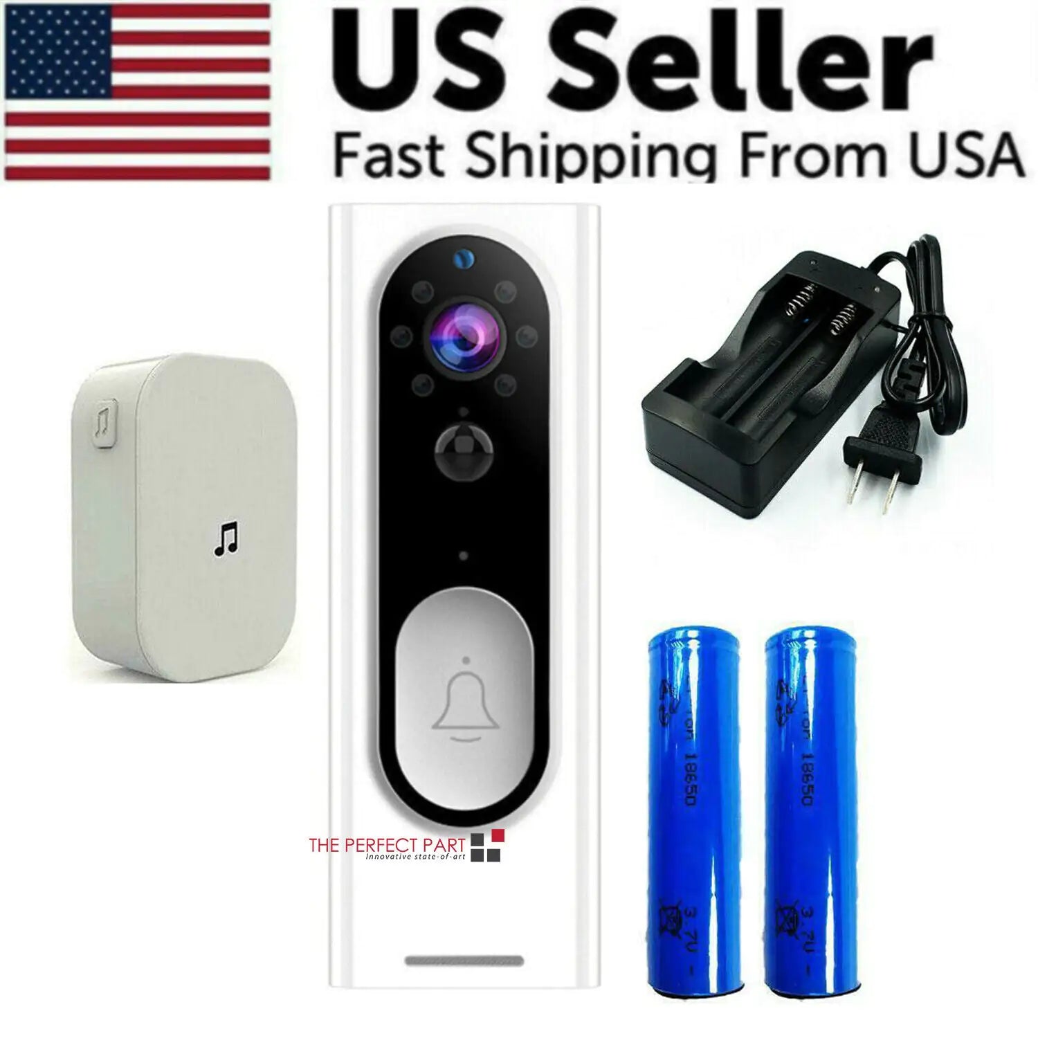 WiFi Ring Doorbell 1080P HD Security Camera Wireless Door Bell CameraAnti Spier Anti SpierWiFi Ring Doorbell 1080P HD Security Camera Wireless Door Bell Camera img{max-width:100%}

 
 Two-Way Door Bell WiFi Wireless Video PIR Doorbell Talk Smart Security HD Camera

Features: 
This WiFi doorbell can connect home WiFi a