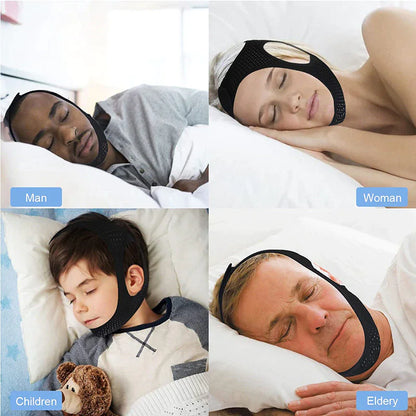 Anti Snoring Chin Strap Sleep Apnea Snore Stop Belt Snoreless Sleep Jaw Solution - Anti Spier 