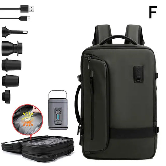 Multi-Functional Expandable Backpack with Vacuum Storage