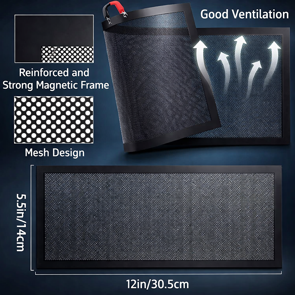 6pcs Magnetic Vent Covers 5.5x12" - Ideal for Heating & Cooling Systems and Air Purifiers