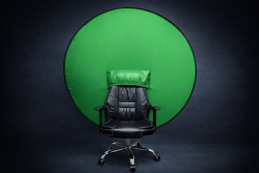 Folding studio live broadcast room props background frame green screen, suitable for photography, e-sports games, speeches, company meetings, home office and other scenes