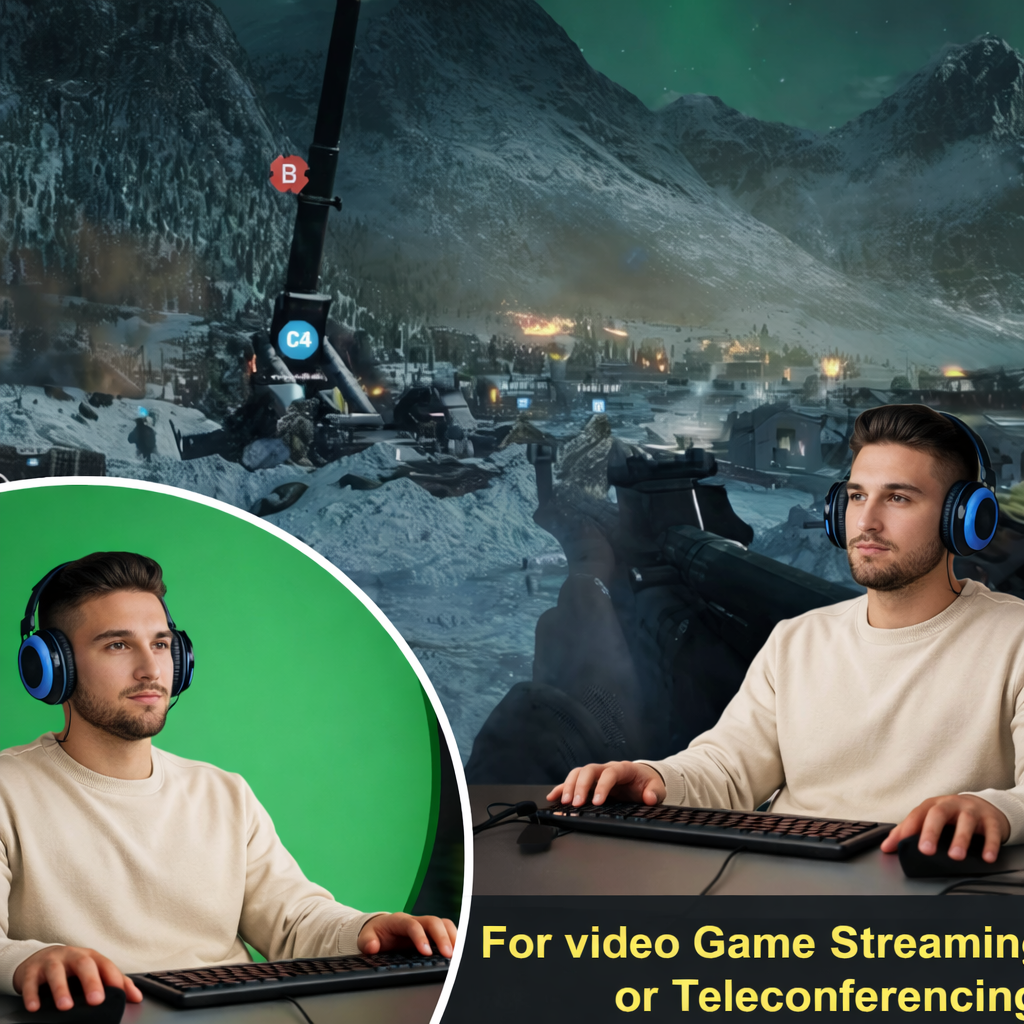 Folding studio live broadcast room props background frame green screen, suitable for photography, e-sports games, speeches, company meetings, home office and other scenes