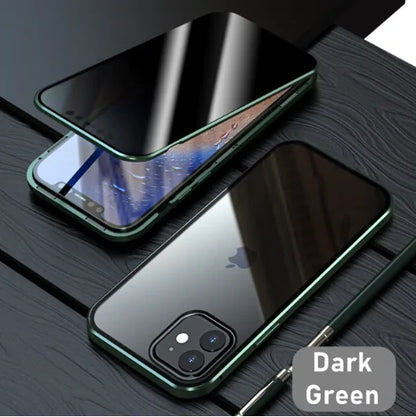 Glass Privacy Metal Phone Case