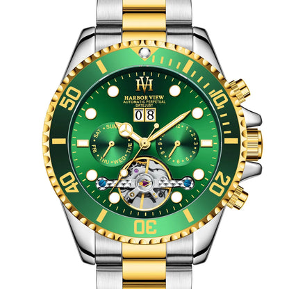 ARBOR VIEW Tourbillon Green Mechanical Watch