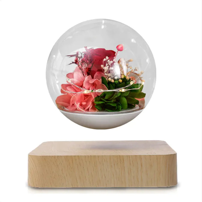 Home Desk Decoration Magnetic Levitation Perpetual Flower Ornament