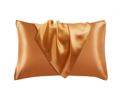 Silk-like Solid Color Pillowcase