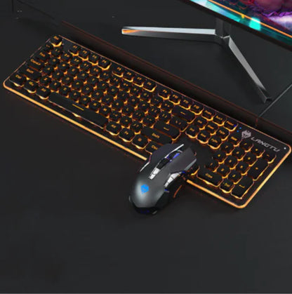 USB Wired Luminous Gaming Keyboard – Ideal for Home & Office Use