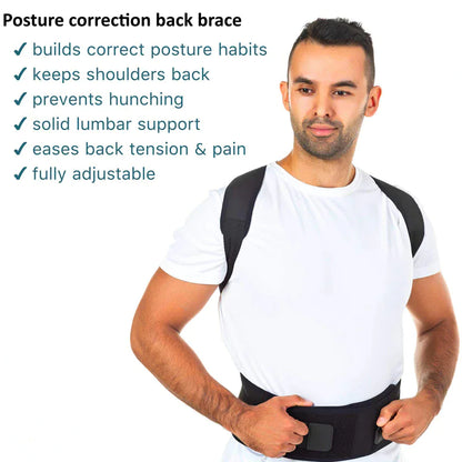 Posture Corrector Support Magnetic Back Shoulder Brace Belt Band For Men Women - Anti Spier 