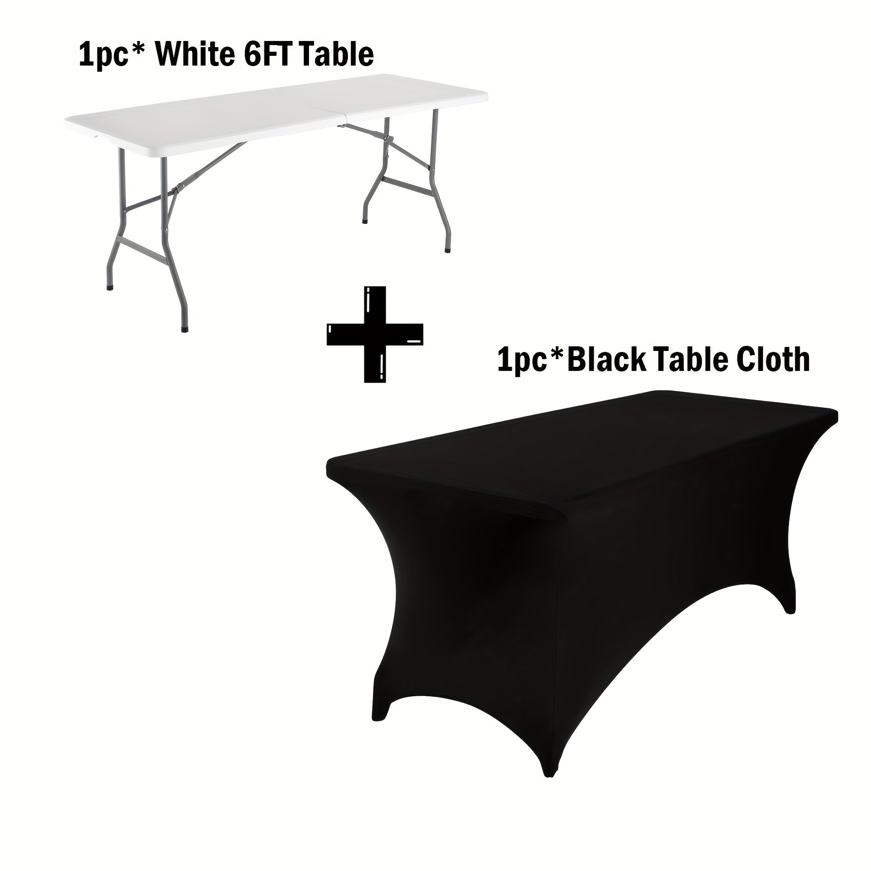 4ft/6ft Portable Plastic Folding Table – Indoor & Outdoor Dining by 2Dropme
