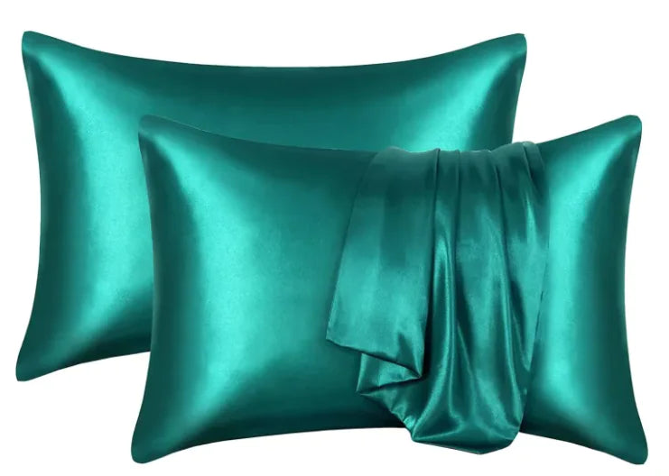 Silk-like Solid Color Pillowcase