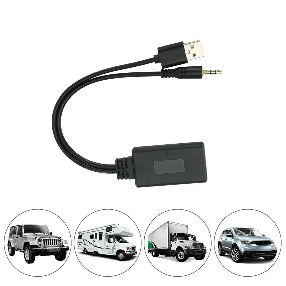 2 In 1 USB Bluetooth 5.0 Transmitter Receiver Adapter Wireless For PC Car Kit - Anti Spier 