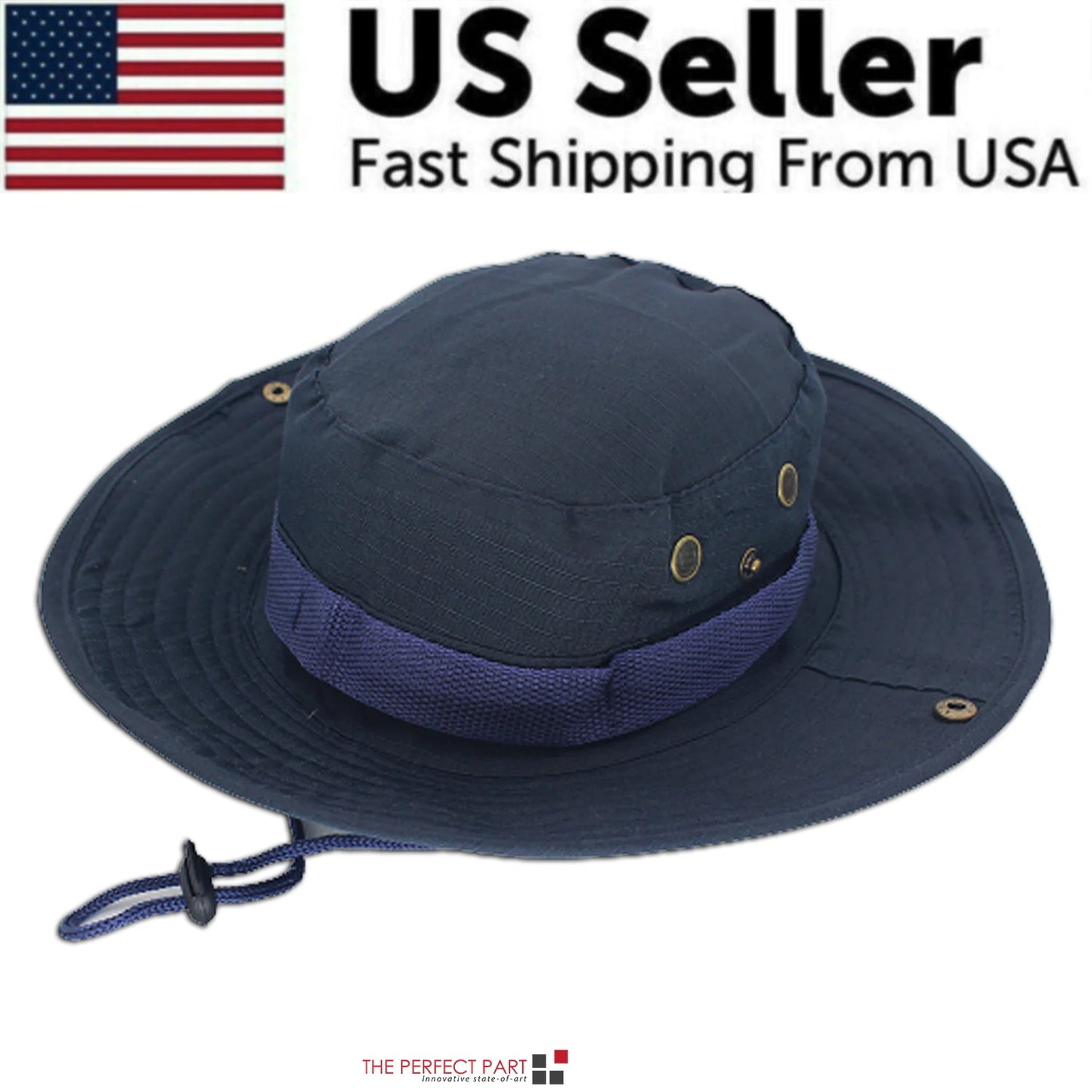 Wide Brim Sun Hat UV Protection Bucket Cap For Hiking Camping Fishing Safari Men - Anti Spier 