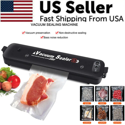 Vacuum Sealer Machine Food Preservation Storage Saver Automatic With Seal Bag - Anti Spier 