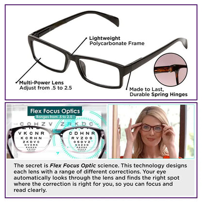 Auto-Focus Reading Glasses: High-Quality Men's & Women's