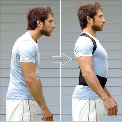 Posture Corrector Support Magnetic Back Shoulder Brace Belt Band For Men Women - Anti Spier 