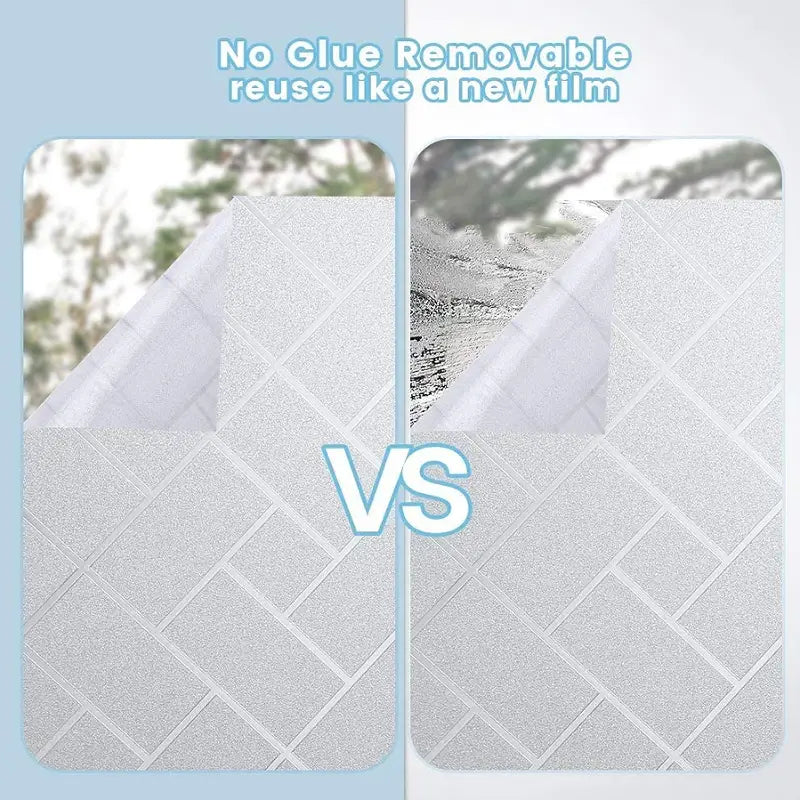 Window Privacy Film - Static Cling UV Blocking Vinyl