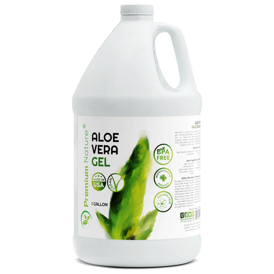 Premium Nature Pure Aloe Vera Gel For Face & Dry Skin Sunburn Relief Aloe Vera Gel for Skin Moisturizer Aloe Vera Gel from Aloe Vera Plant Aloe Vera Gel for Hair Aloe Gel 1 Gallon