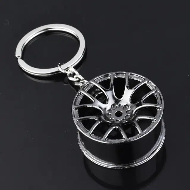 Wheel Rim Hub Tuning Keychain