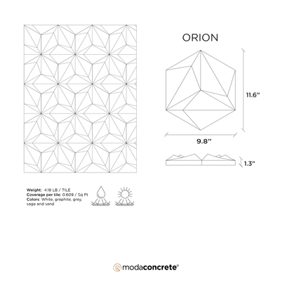 ORION Concrete Wall Tile