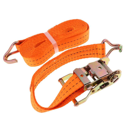 4 PK Ratchet Tie Down Straps 1.5" x 15 Feet 4,000 LB Safety J Hook Heavy Duty US