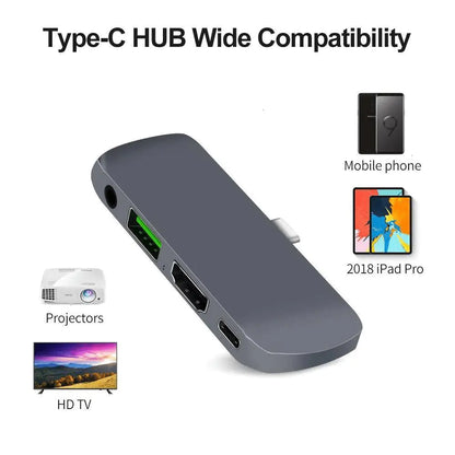 THUNDERBOLT 3 USB TYPE-C HUB DOCK FOR ANDROID PHONE OR TABLET