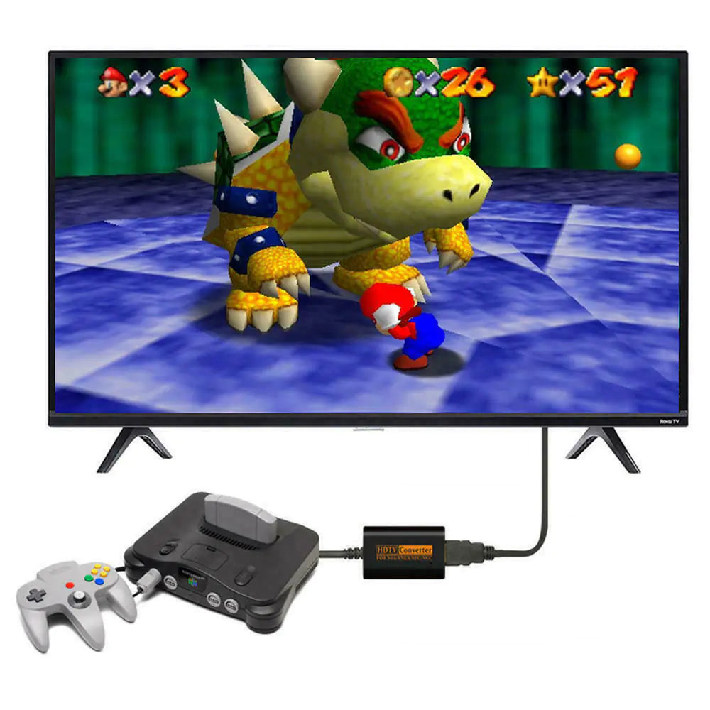 N64 To HDMI Converter Adapter HD Link Cable For Nintendo Gamecube Super NES SNES