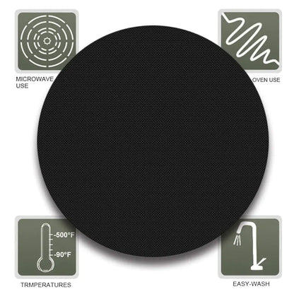 High-Temperature Non-Stick Round BBQ Mat 15.75”
