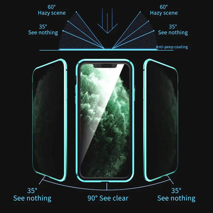 KISSCASE Magnetic Privacy Glass Case