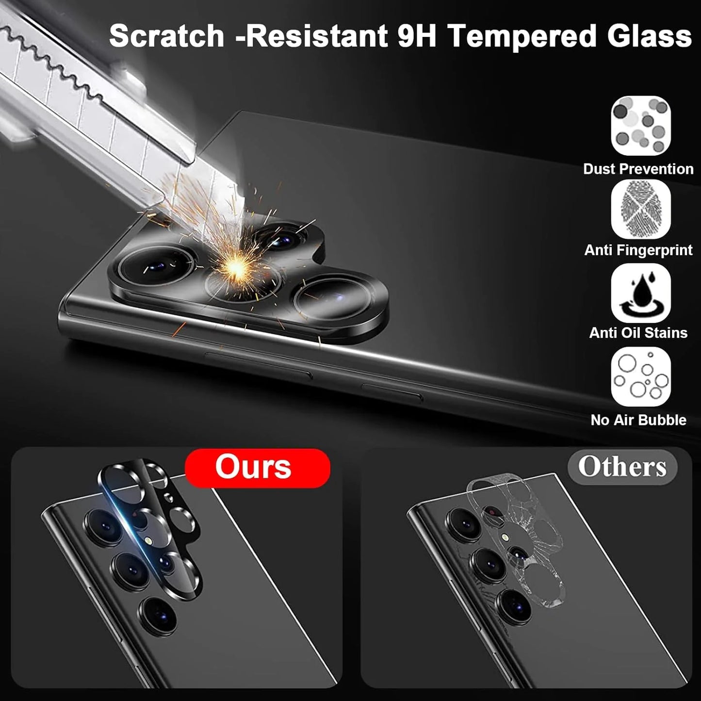 Tempered Glass Screen Protector Lens Hydrogel For Samsung S23 S22 Ultra Plus USA - Anti Spier 