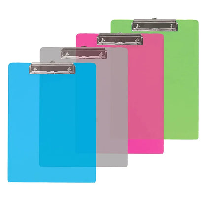 Standard Size Plastic Clipboard w/ Low Profile Clip