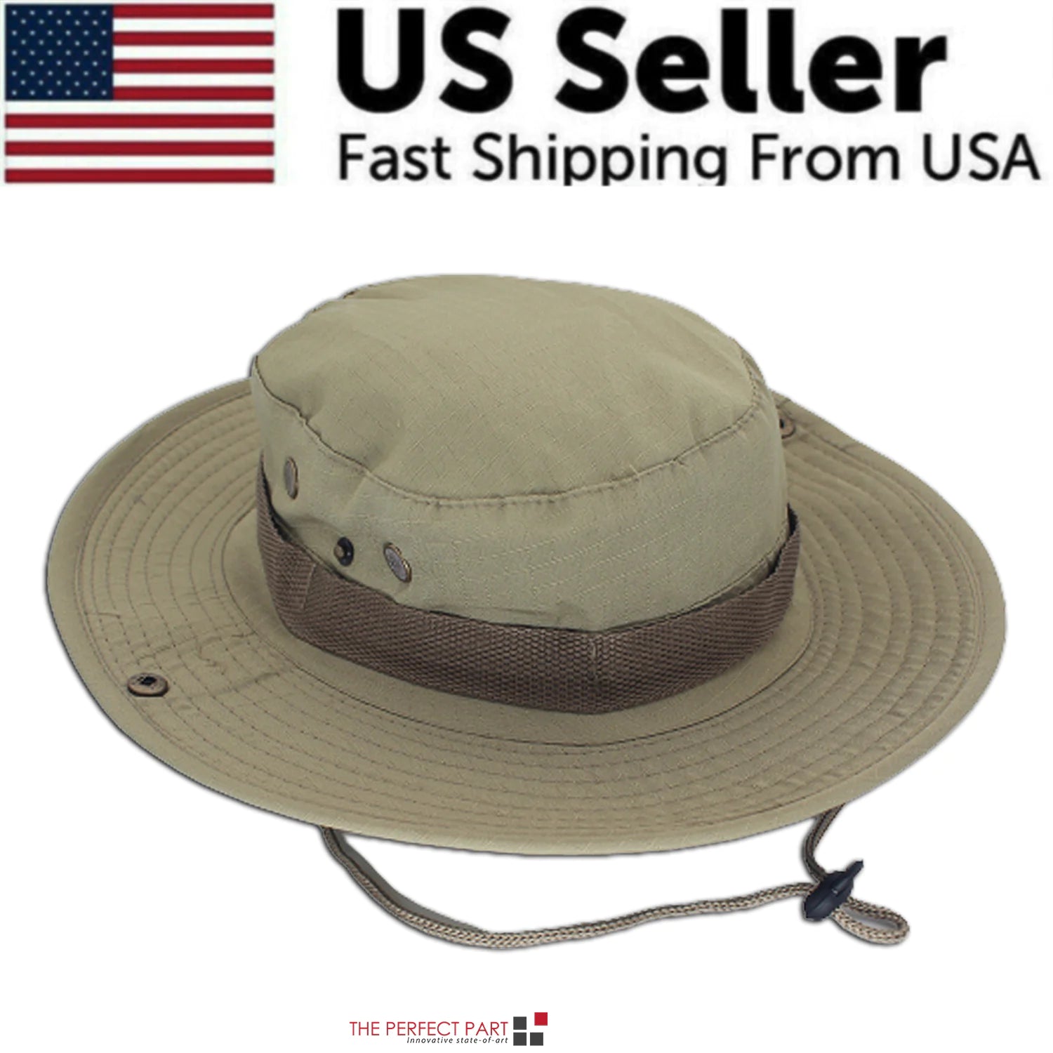 Wide Brim Sun Hat UV Protection Bucket Cap For Hiking Camping Fishing Safari Men - Anti Spier 