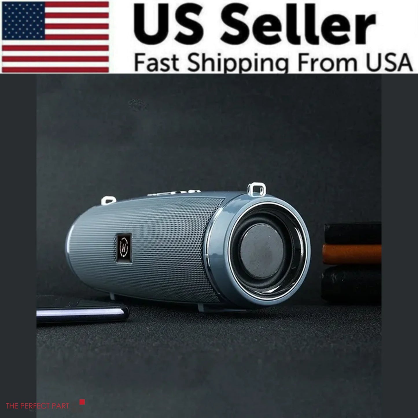 Bluetooth 5.1 Speaker Wireless Waterproof Outdoor Stereo LOUD Bass USB/TF Strap - Anti Spier 