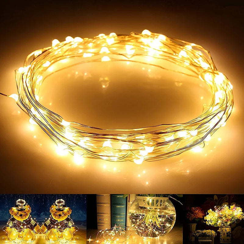 50/100/200/300LED Solar Light Outdoor Lamp String Lights For Holiday Christmas Party Waterproof Fairy Lights Garden Garland Lamp