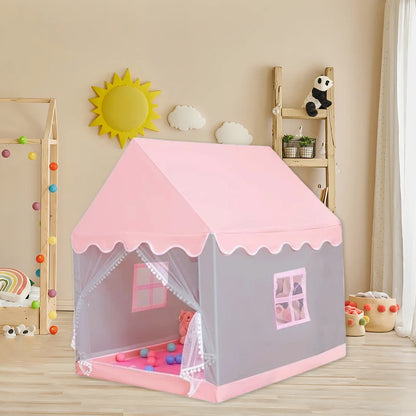 Kids Tent for Toddlers Kids with Windows Playhouse Tent Castle Play Tent Play House for Children Indoor and Outdoor Games