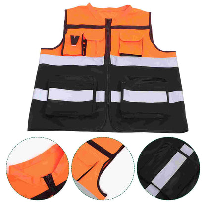 Running Vest Reflective Safety Clothing High Visibility Construction at Night Security Woman