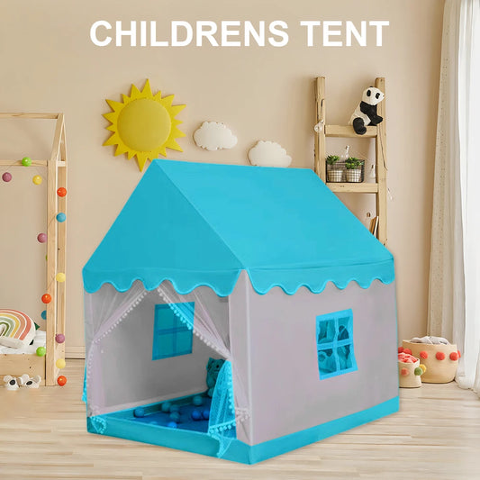 Kids Tent for Toddlers Kids with Windows Playhouse Tent Castle Play Tent Play House for Children Indoor and Outdoor Games