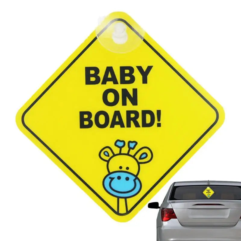 Baby On Board BABY IN CAR PVC Stickers Safety Reflective Tuning Cartoon Window Decals Automobiles Personalized Ornaments