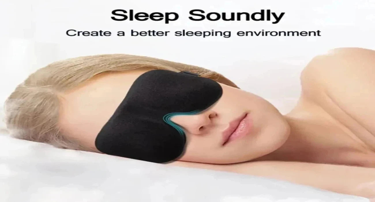 Ultimate Relaxation Deluxe Premium Ultra-Soft 3pcs Sleep Eye Mask Set - High-Quality Contoured Cup Blindfold for Restful Night,