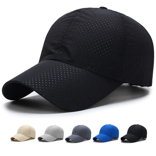 Quick-Drying Hat Men Women Casual Sunscreen Versatile Baseball Cap Outdoor Sunshade Summer Punched Breathable Duck Tongue Hat