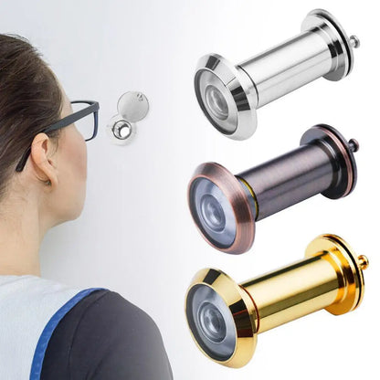 Front Door Peephole Viewer Apartment Essentials Security Cat Eye Mirror New 2024