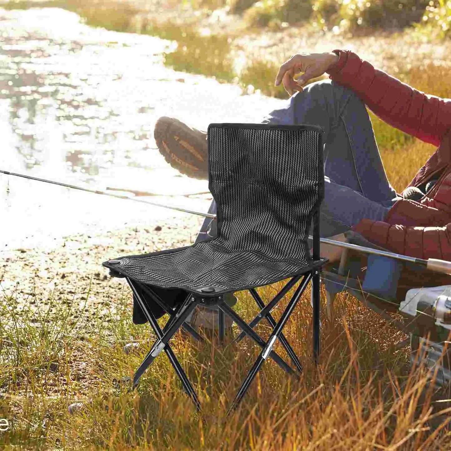 Portable Folding Camping Chair with Carry Bag Rocking Recliner Chair Chair