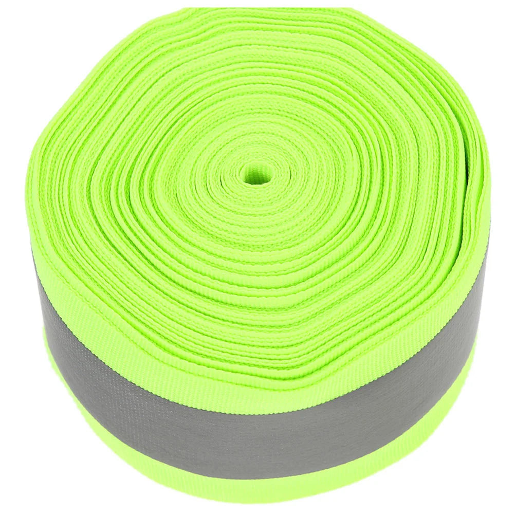 Reflective Webbing Fabric Tape for Clothes Ribbon Safety Polyester Clothing Trim Strip