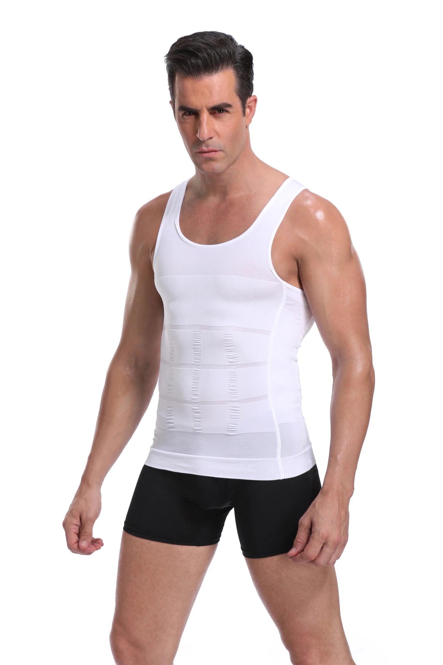 Men's Slimming Body Shaper Vest - Streamlined Compression Support, Tummy & Chest Sculpting, Breathable Everyday Wear