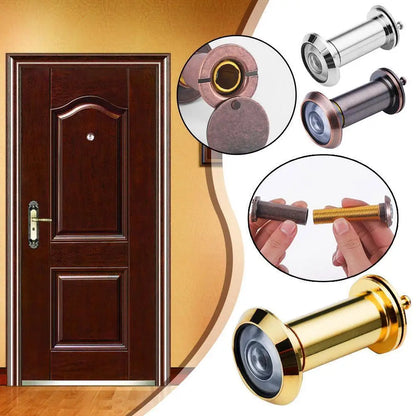 Front Door Peephole Viewer Apartment Essentials Security Cat Eye Mirror New 2024